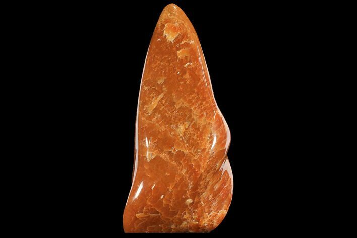 Polished, Orange Calcite Freeform - Madagascar #109637